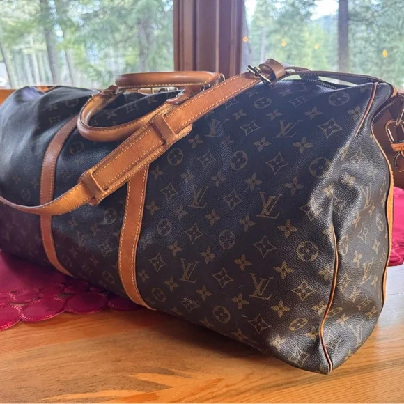 Louis Vuitton Monogram Brown and Tan Duffel Bag - Picture 2 of 16